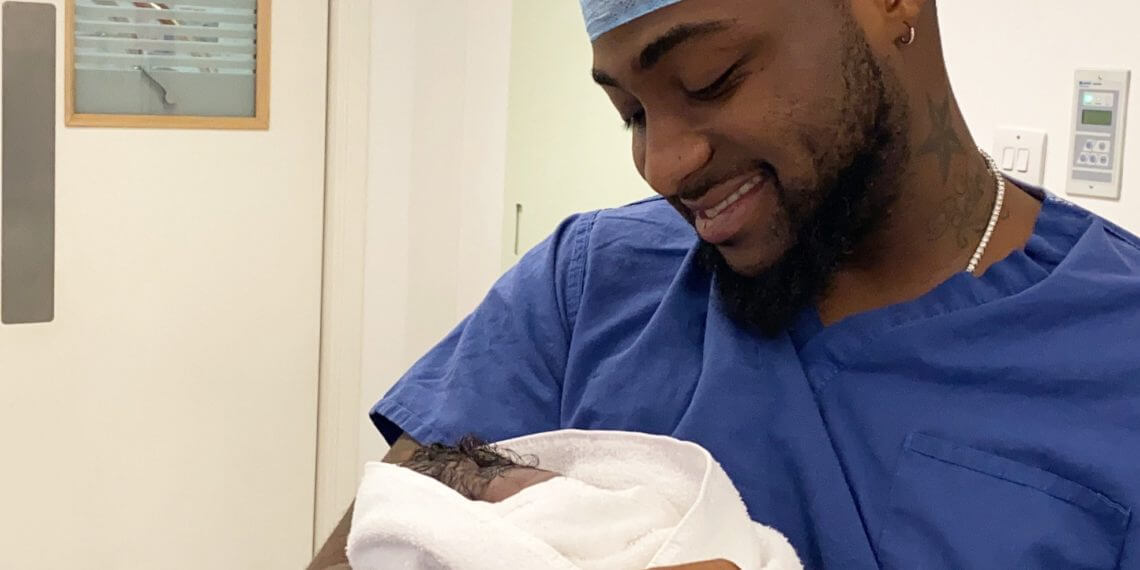 Davido-with-his-new-born-baby